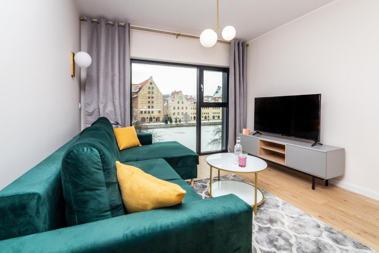 Pobookowane River View Apartments 그단스크 외부 사진