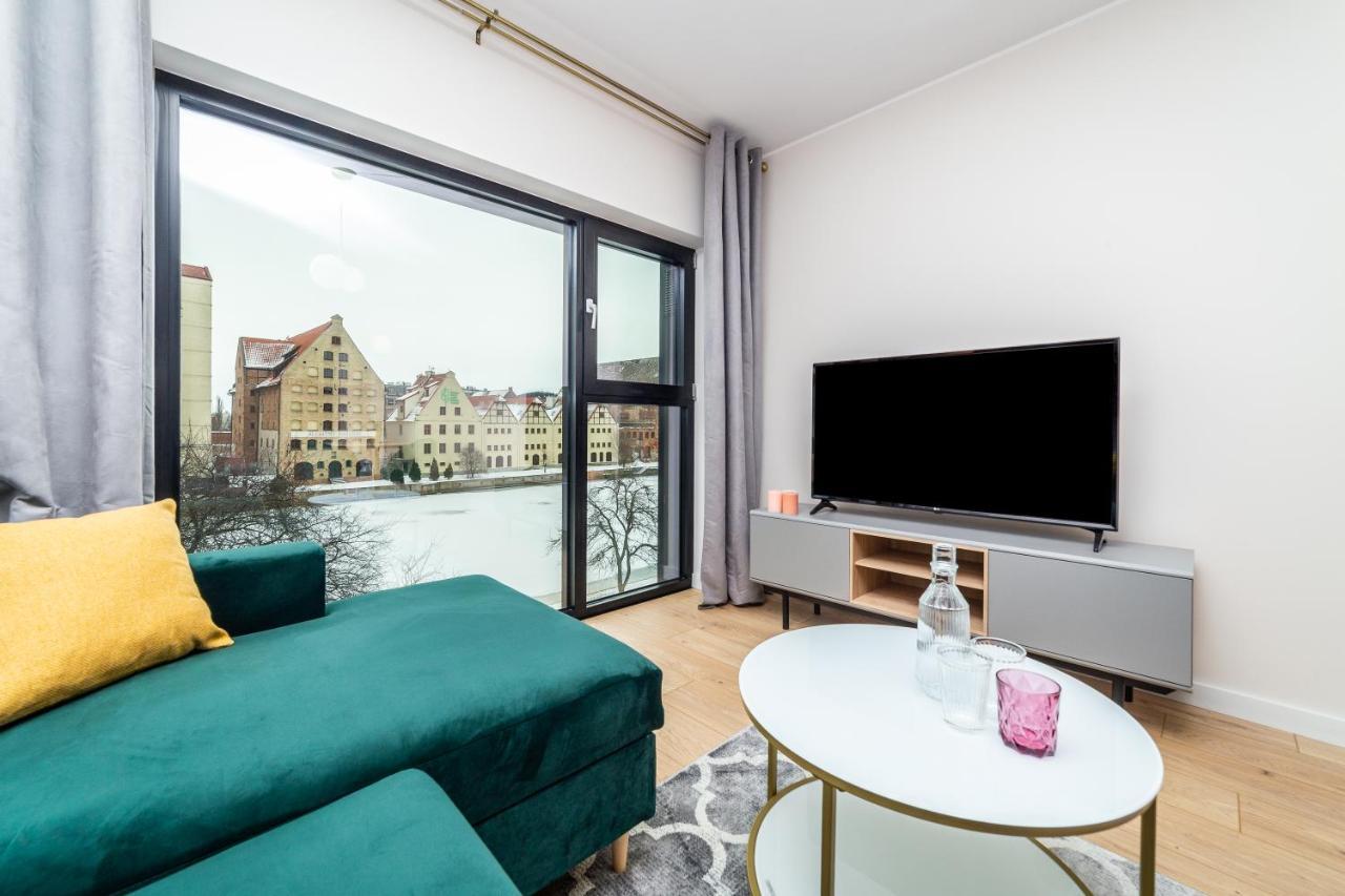 Pobookowane River View Apartments 그단스크 외부 사진